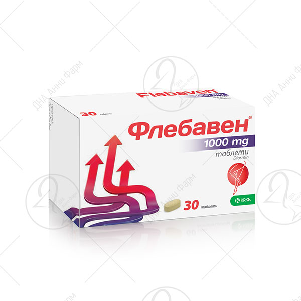 KRKA ФЛЕБАВЕН 1000 mg x 30 таблети - Аптека ДНА Анни Фарм