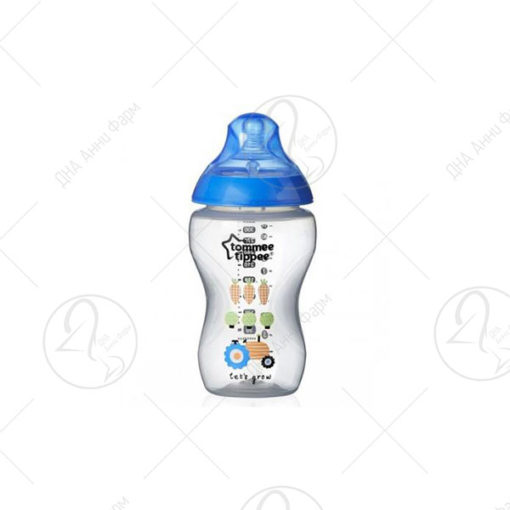 Tommee Tippee Дезенирани Шишиња 340 мл (1 шише во пакување со цуцла 3+ м)