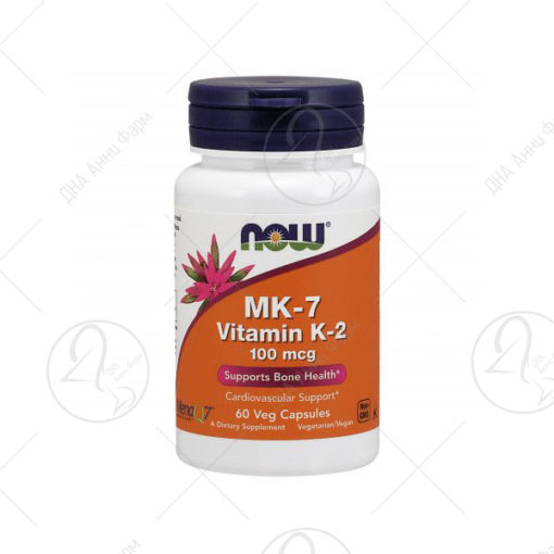 MK-7 Vitamin K-2 100 mcg / 60 капсули