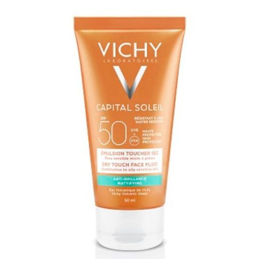 VICHY CAPITAL SOLEIL Dry touch finish за лице SPF 50+ 50 ml