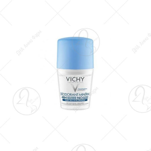 VICHY DÉODORANT Déodorant Minéral Roll-on осетлива или епилирана кожа