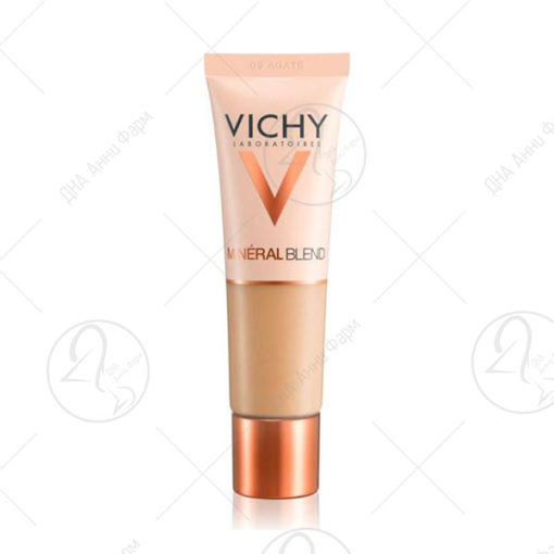 VICHY MINÉRALBLEND пудра - Хидратантна пудра за постојан, свеж и рамномерен тен, нијанса  09 Agate, 30 ml