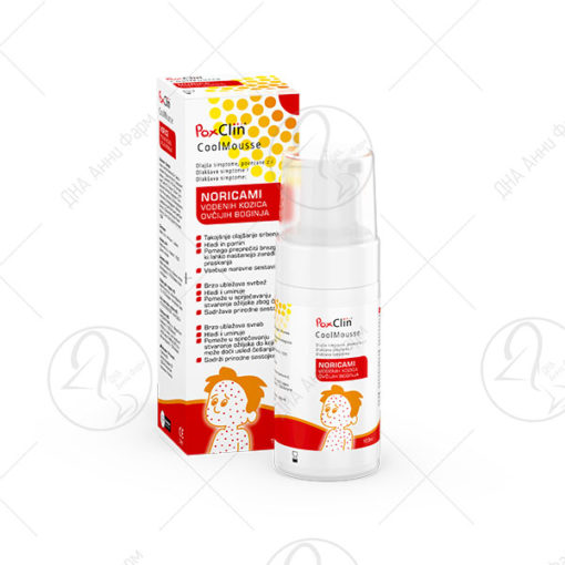 PoxClin® Cool Mousse - За нега на деца со овчи сипаници