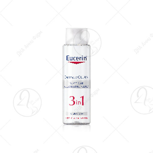 Eucerin DermatoCLEAN Мицеларна вода 3 во 1 со хијалурон, за секој тип на кожа 400ml