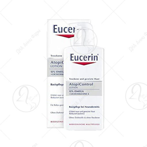 Eucerin AtopiControl Смирувачки лосион за тело - погоден за бебиња 250ml