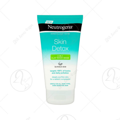 Neutrogena Skin Detox Clarifying Clay 2 во 1 Гел и Маска 150ml