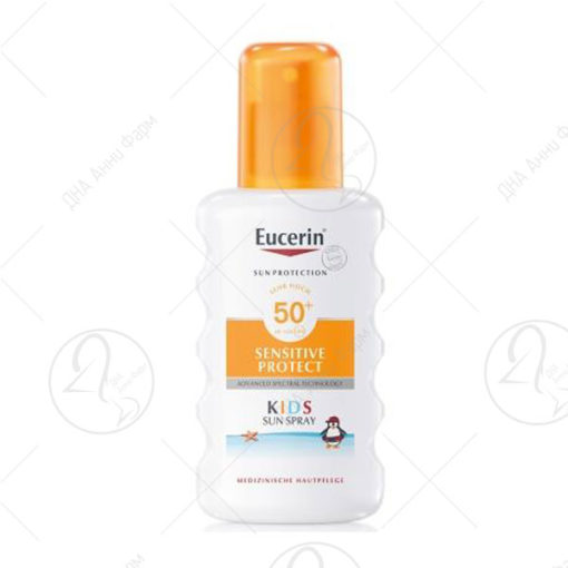 Eucerin SENSITIVE PROTECT Детски спреј за заштита од сонце со SPF 50+ 200ml