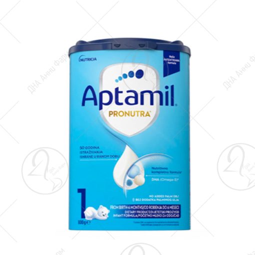APTAMIL 1 почетна млечна формула за доенчиња од 0-6 месеци 800gr