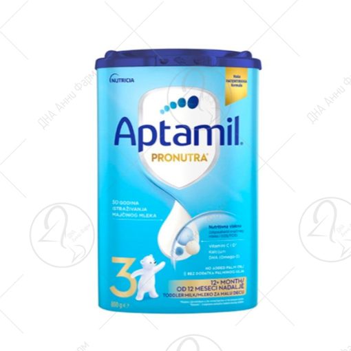 APTAMIL 3 млечна формула за доенчиња од 12-24 месеци 800gr