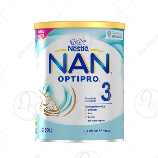 NESTLE NAN 3 OPTIPRO млечна формула за доенчиња од 12-24 месеци 800g
