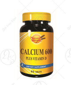 NATURAL WEALTH KALCIUM 600mg +VITAMIN D/60 таблети
