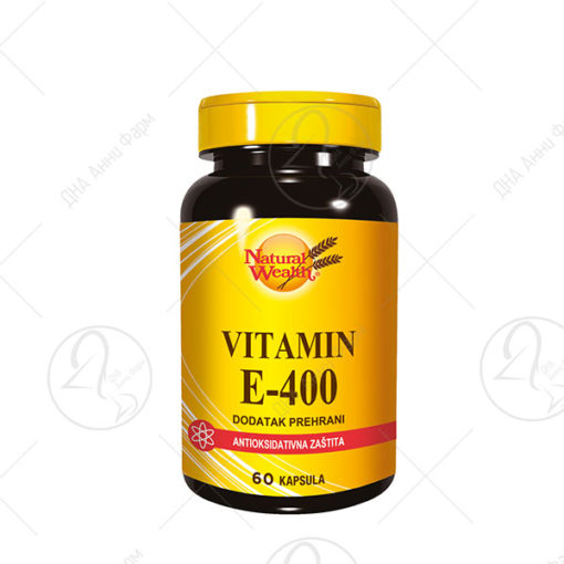 NATURAL WEALTH VITAMIN E-400/100 капсули