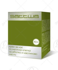АЛКАЛОИД SATTWA МАТИЧНИ КЛЕТКИ ОД ЈАБОЛКО И МАСЛИНОВО МАСЛО НОЌЕН КРЕМ 55ml