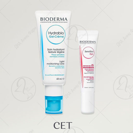 BIODERMA Hydrabio Gel-crème 40ml + Sensibio Eye 15ml