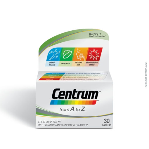 CENTRUM A +CINK + LUTEIN /30 таблети