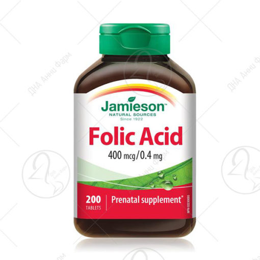 JAMIESON Folic acid/200x400mcg таблети