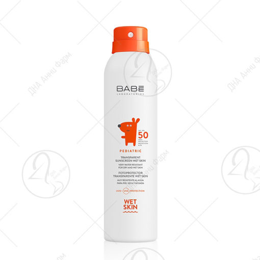 BABE SUNSCREEN PED WET SKIN SPF50 200ml водоотпорен спреј
