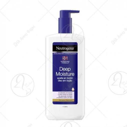 Neutrogena Deep Moisture Oil in Lotion Маслен лосион за многу сува кожа 400ml