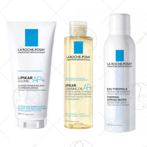 LA ROCHE SET LIPIKAR BAUME 200ml + LIPIKAL maslo 200ml +gratis termalna 150ml