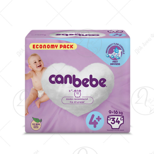 CANBEBE 4+/ 9-16kg /34 пелени
