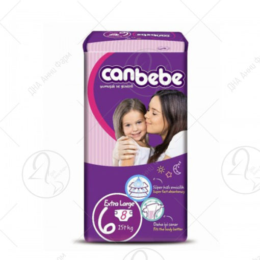 CANBEBE 6/ 16+ kg  / 8 пелени