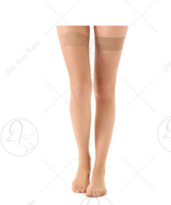 Еластични чорапи надколени со отвор на прсти и силикон 18-24mmHg – XL/L/M