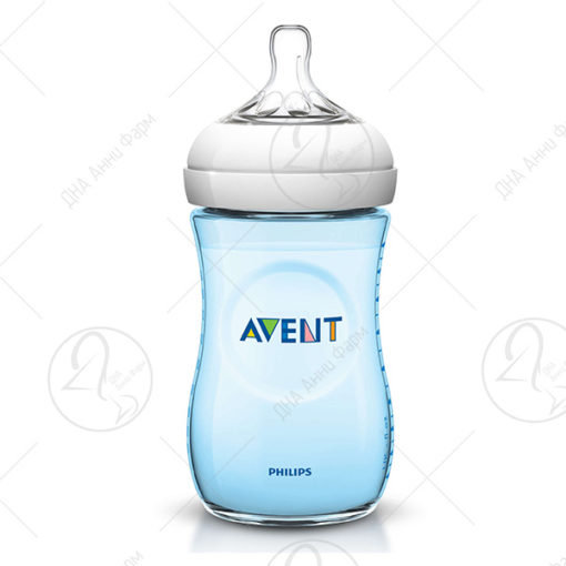 AVENT Шише Натурал 260 мл-сино