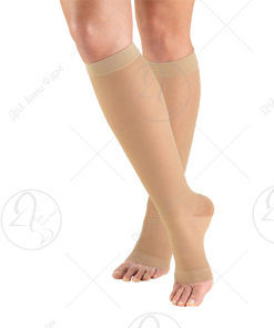 Еластични чорапи подколени со отвор на прсти  25-35mmHg – XXL/XL/L/M/S