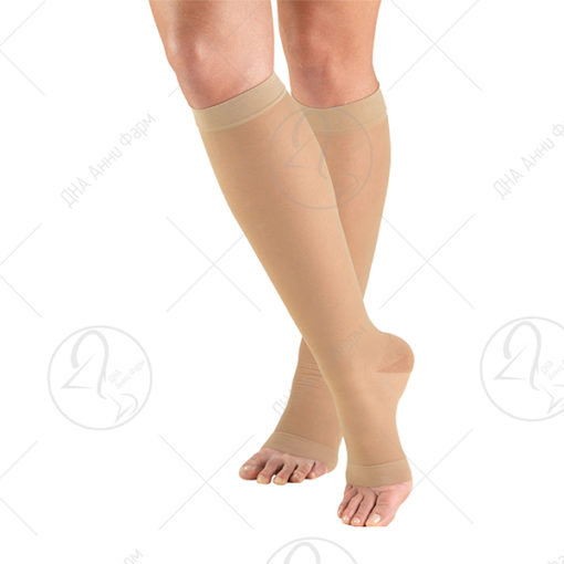 Еластични чорапи подколени со отвор на прсти  25-35mmHg – XXL/XL/L/M/S