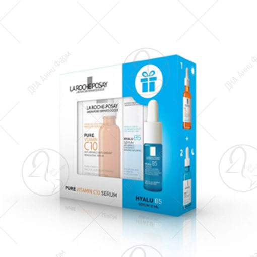 LA ROCHE СЕТ VITAMIN C 10 серум 30ml + HYALU B5 серум 10ml