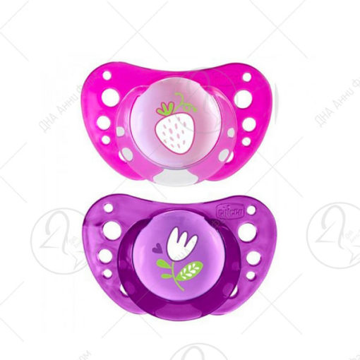 CHICCO Air Compact Силиконска цуцла лажалка (16-36м) 2 парчиња