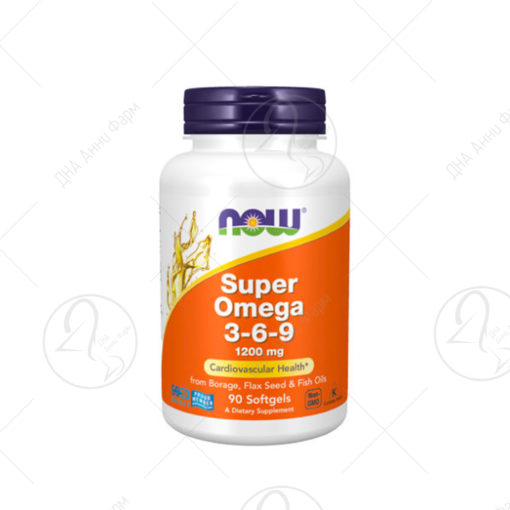 NOW OMEGA 3-6-9 1200mg/90 капсули