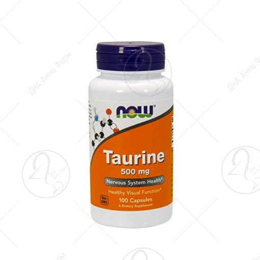 NOW TAURINE 500mg/100 капсули