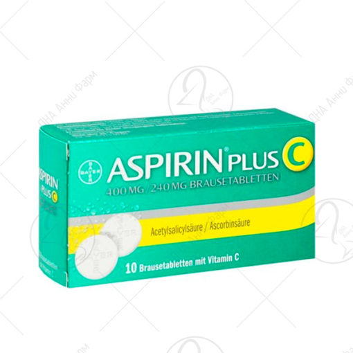 BAYER ASPIRIN PLUS C 400mg/240mg 10 шумливи таблети