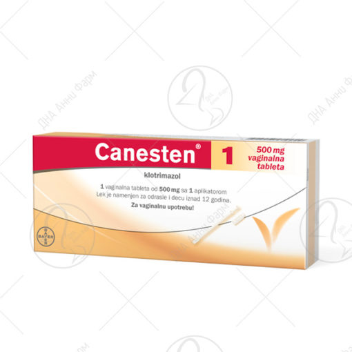 BAYER CANESTEN 1 вагинална таблета 1 x 500 mg