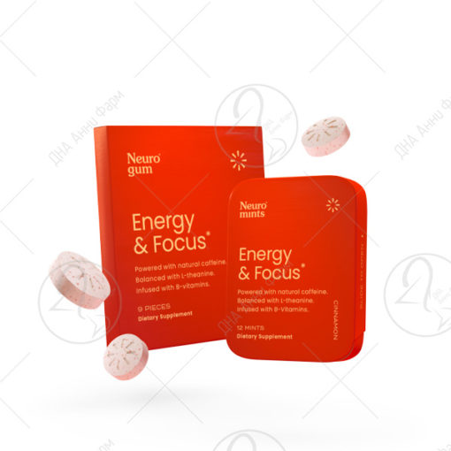 NEURO GUM Energy&Focus-цимет/9 гуми за џвакање