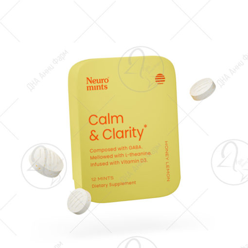 NEURO MINTS Calm&Clarity мед и лимон/12 таблети за џвакање