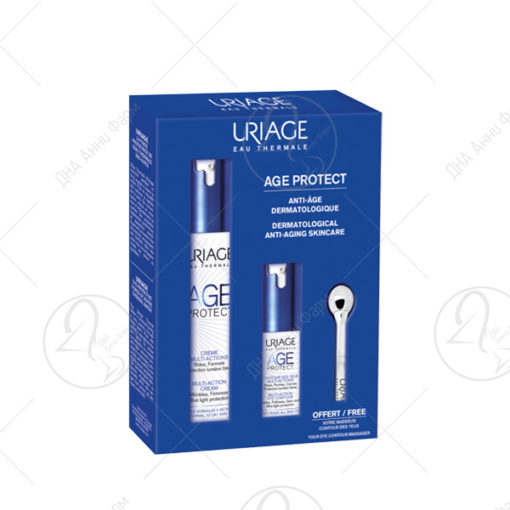 URIAGE SET AGE PRO MULTI крем 40ml/серум 20ml/масажер за очи