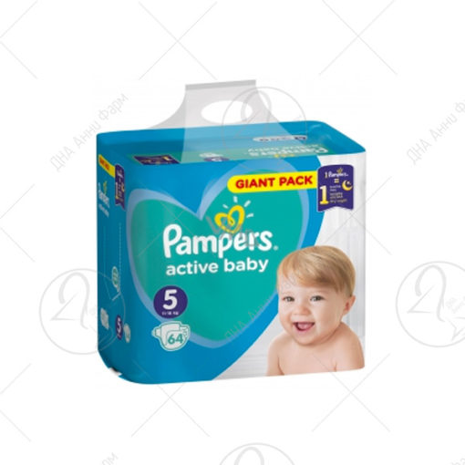 PAMPERS 5 ПЕЛЕНИ 11-16kg/64