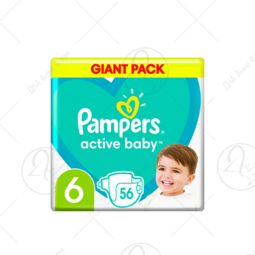 PAMPERS 6 ПЕЛЕНИ 13-18kg/56
