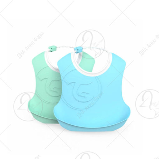 TWISTSHAKE Bib 4+m лигавче Пастелно сино - зелено