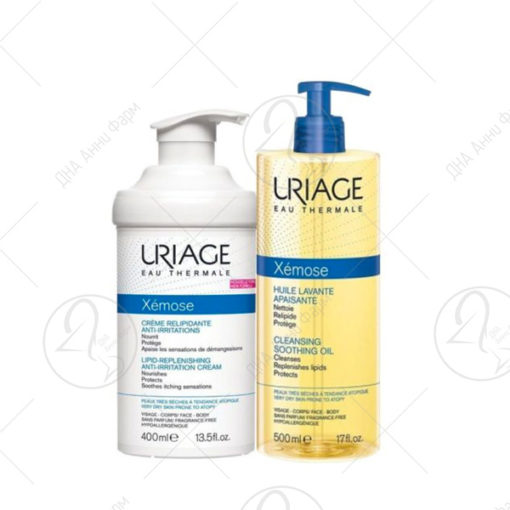 URIAGE SET XEMOSE Крема 400ml+Маслена купка 500ml