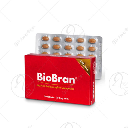 BioBran 250mg, 50 таблети