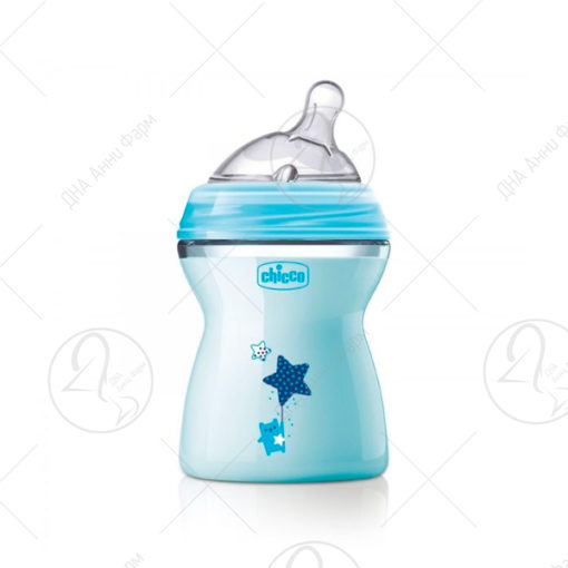 CHICCO Шише сино 2+ NAT FEELING 250ml