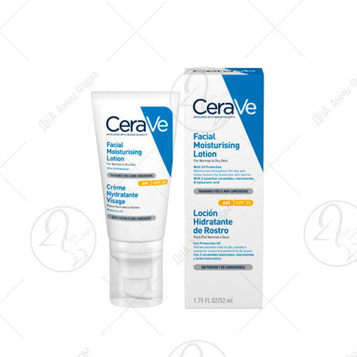 CeraVe FACIAL MOISTURIZING LOTION SPF 25-хидрантна нега за лице СПФ25-52ml