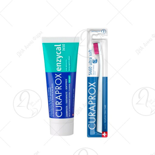 CURAPROX Enzycal 1450 (75ml) + Четка за заби CS 5460 целофан