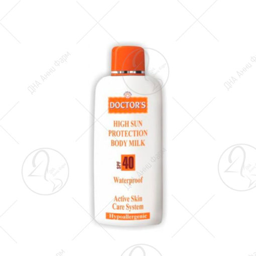 DOCTOR'S Млеко за сончање spf40, 300ml