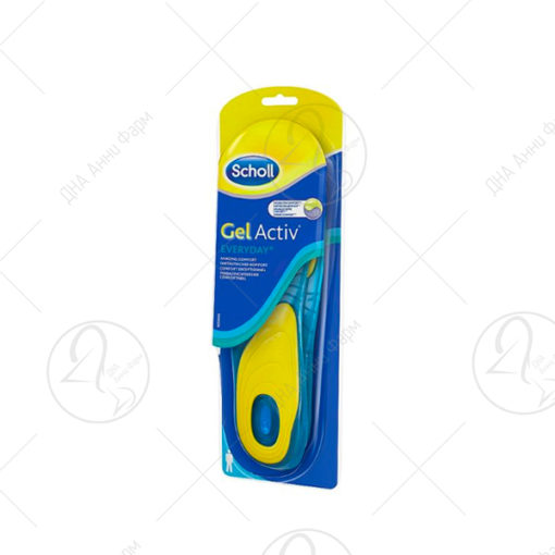 Scholl Гел Актив Секојдневни влошки за чевли за мажи