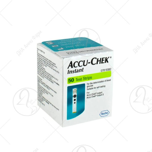 Accu-Chek Инстант траки за шеќер, 50 тест ленти