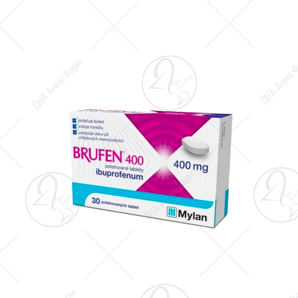 БРУФЕН Таблети x30 400mg - Аптека ДНА Анни Фарм
